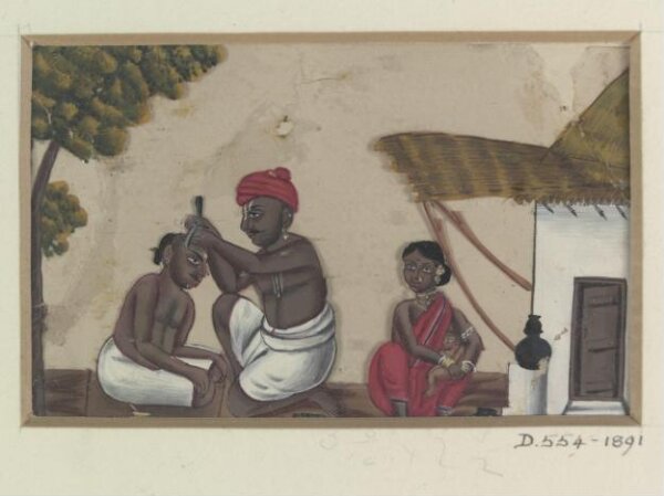 Unknown, One of twenty-two paintings depicting occupations, methods of transport and local monuments.