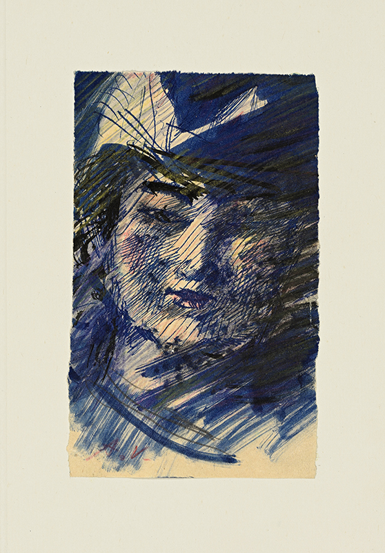 Ado (autor) Vabbe, Woman with veil