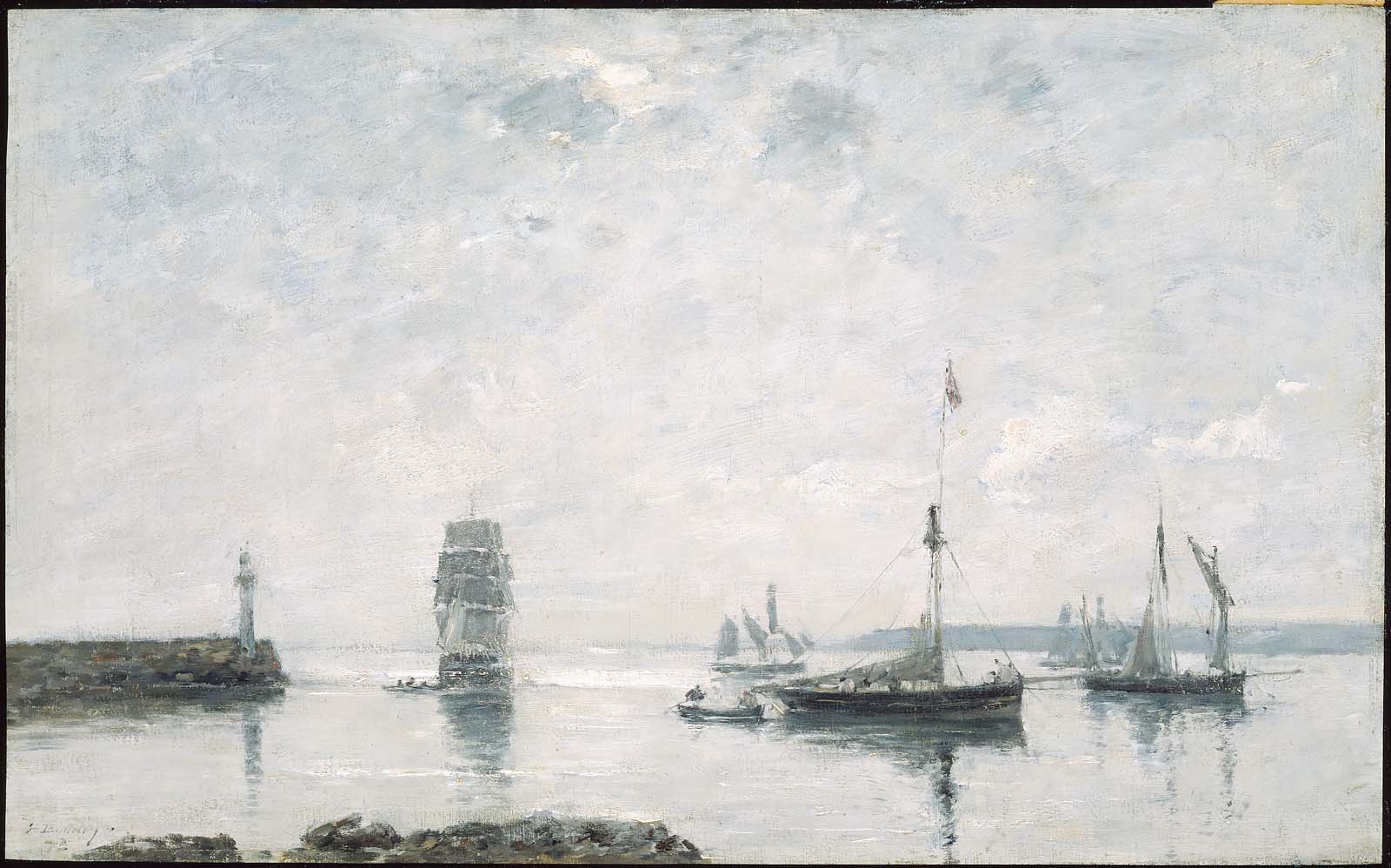 Eugène Louis Boudin, Harbor Entrance