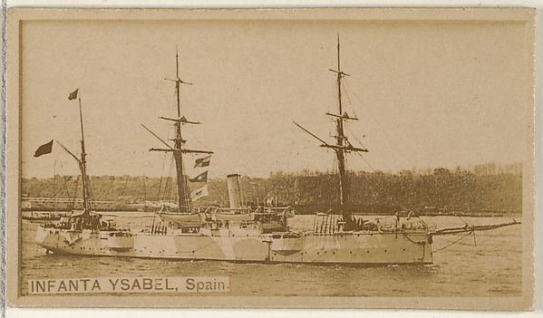 Allen & Ginter, Infanta Ysabel, Spain, from the Famous Ships series (N50) for Virginia Brights Cigarettes