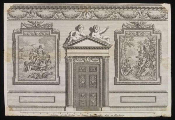 Unknown, Section of the Salon at Stamp Brooksbank's Esqr at Hackney