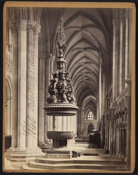 Francis Frith, Beverley.  S. Aisle Nave
