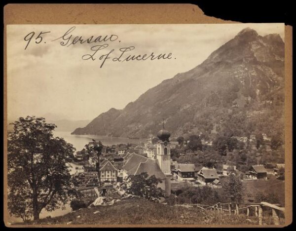 Francis Frith, Gersau.  L of Lucerne