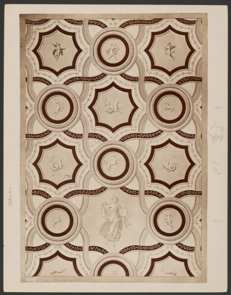 Unknown, [Repeated geometric pattern with figures]