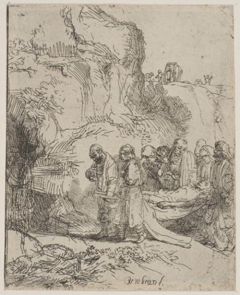 Rembrandt van Rijn, Christ carried to the tomb