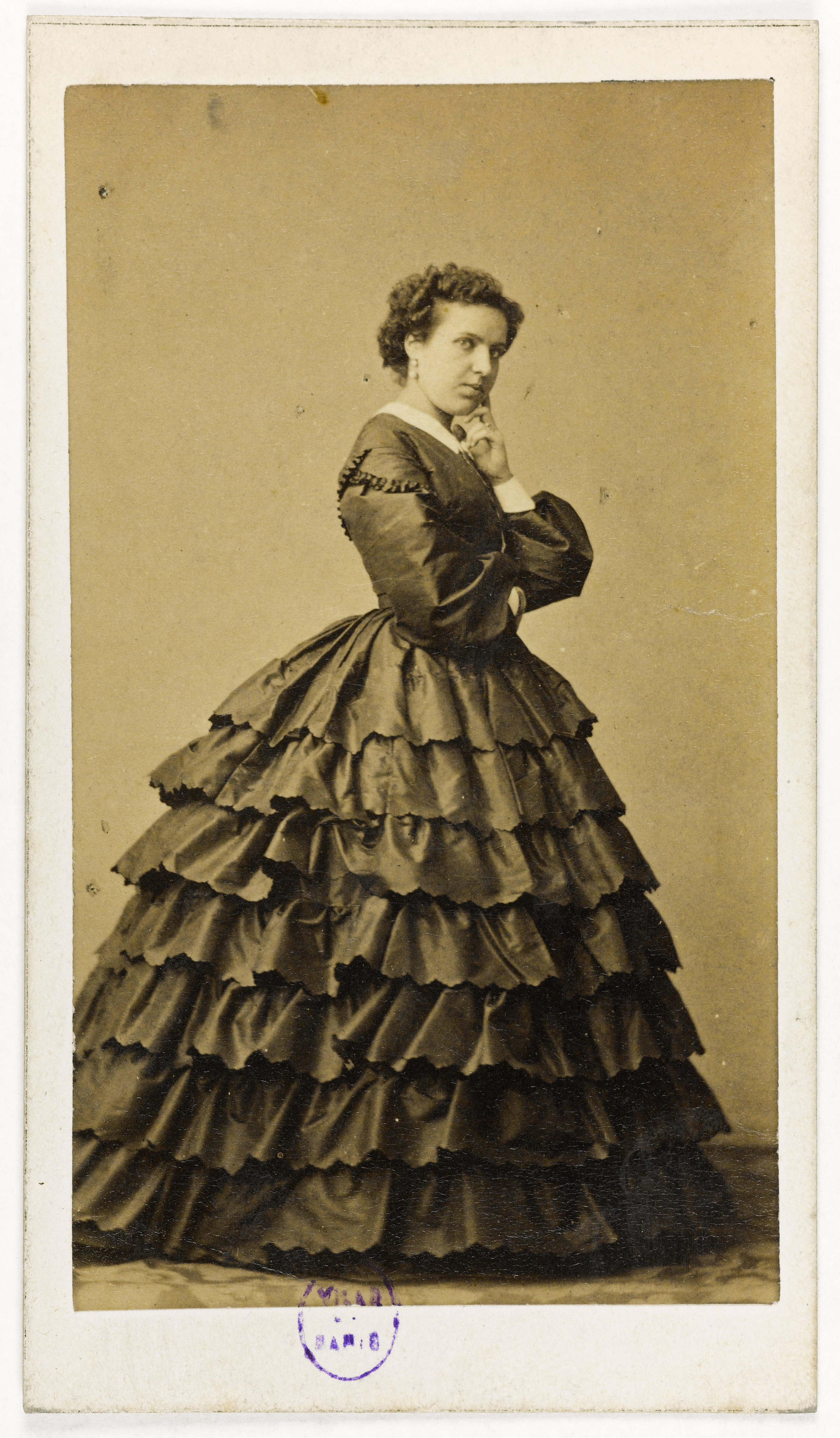 Pierre Petit & Trinquart, Portrait de Zélia ou Zélie Trebelli, (née Z. Gillebert, épouse Bettini ou Betteni, 1838-1892), chanteuse lyrique