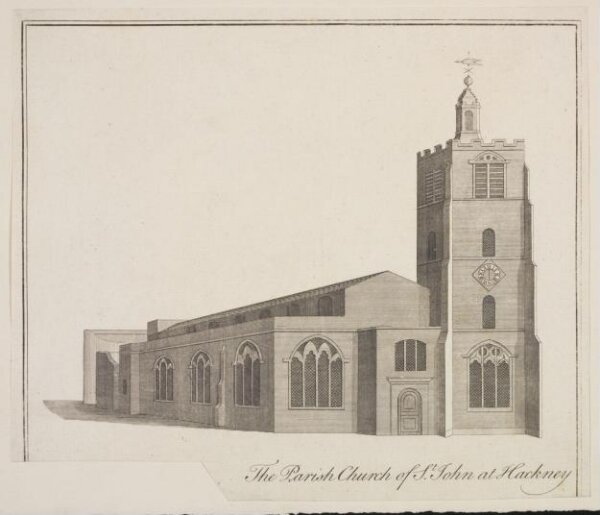 Unknown, The Parish Church of St. John at Hackney