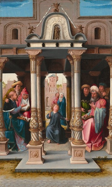 Bernard van Orley, Christ among the Doctors [obverse]