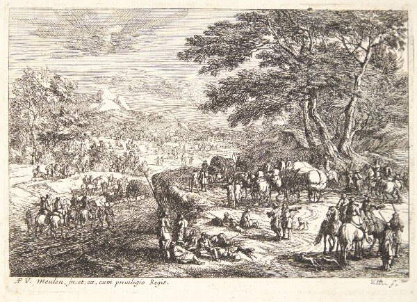 Jan van Huchtenburg, Landskab med soldater