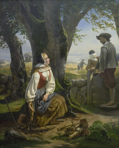 Niels Simonsen, Kirstine Svends finder guldhornet ved Gallehus den 20. juli 1639