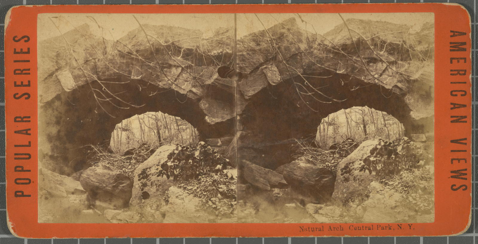 Desconegut, Natural Arch Central Park, N.Y. American Views