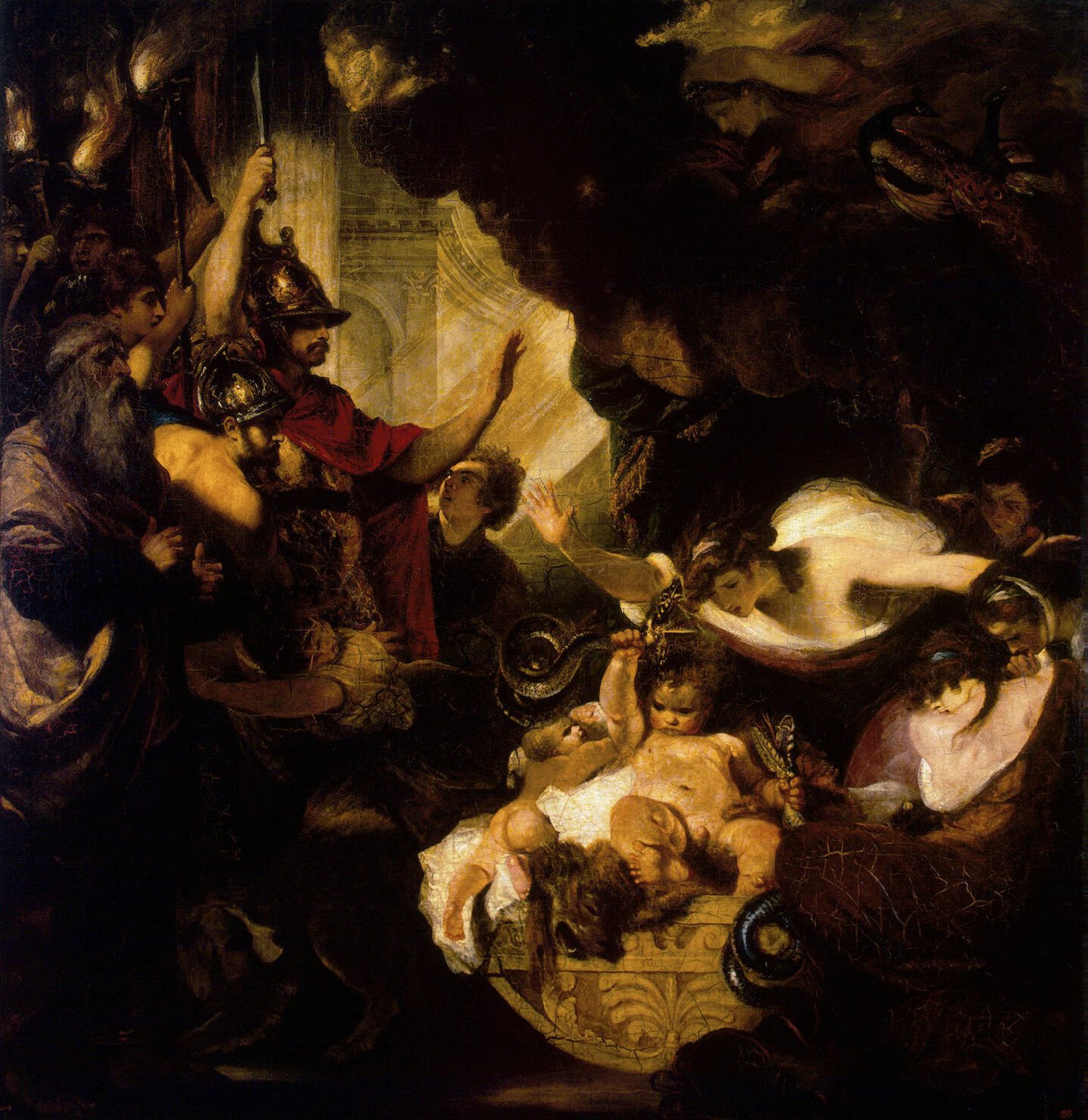 Joshua Reynolds, Infant Hercules Strangling the Serpents