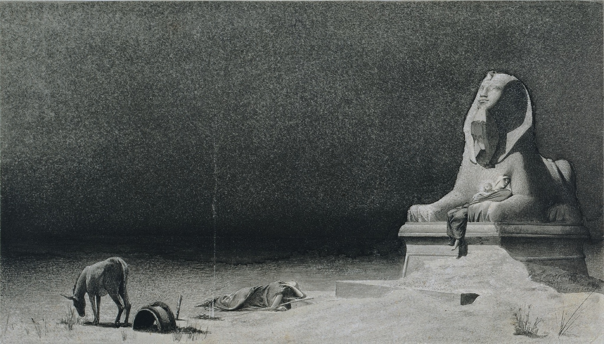Luc-Olivier Merson, The Rest on the Flight into Egypt (recto)