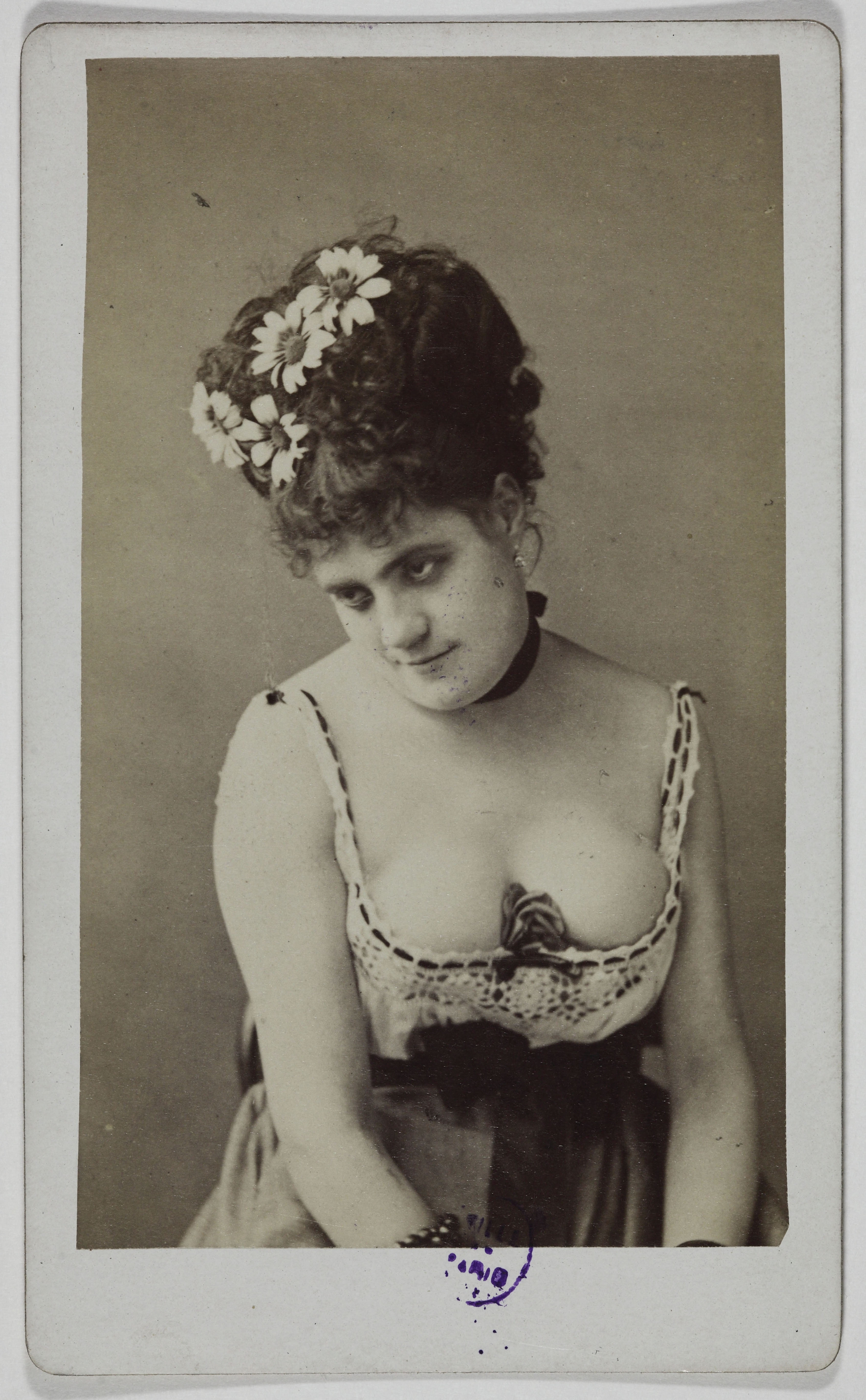 Anonyme, Portrait d'Alphonsine, (actrice)