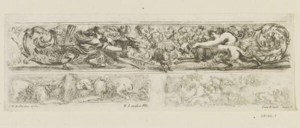 Stefano della Bella, Ornamenti di fregi e fogliami