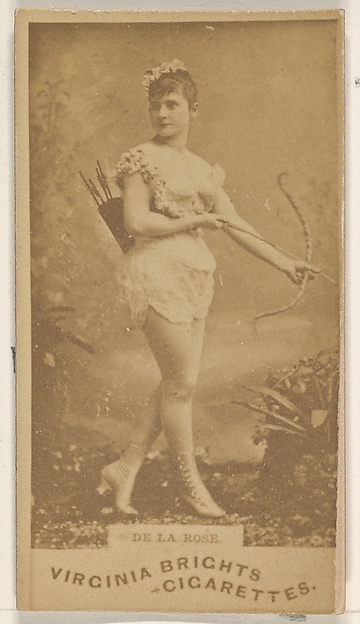 Allen & Ginter, De La Rose, from the Actors and Actresses series (N45, Type 1) for Virginia Brights Cigarettes