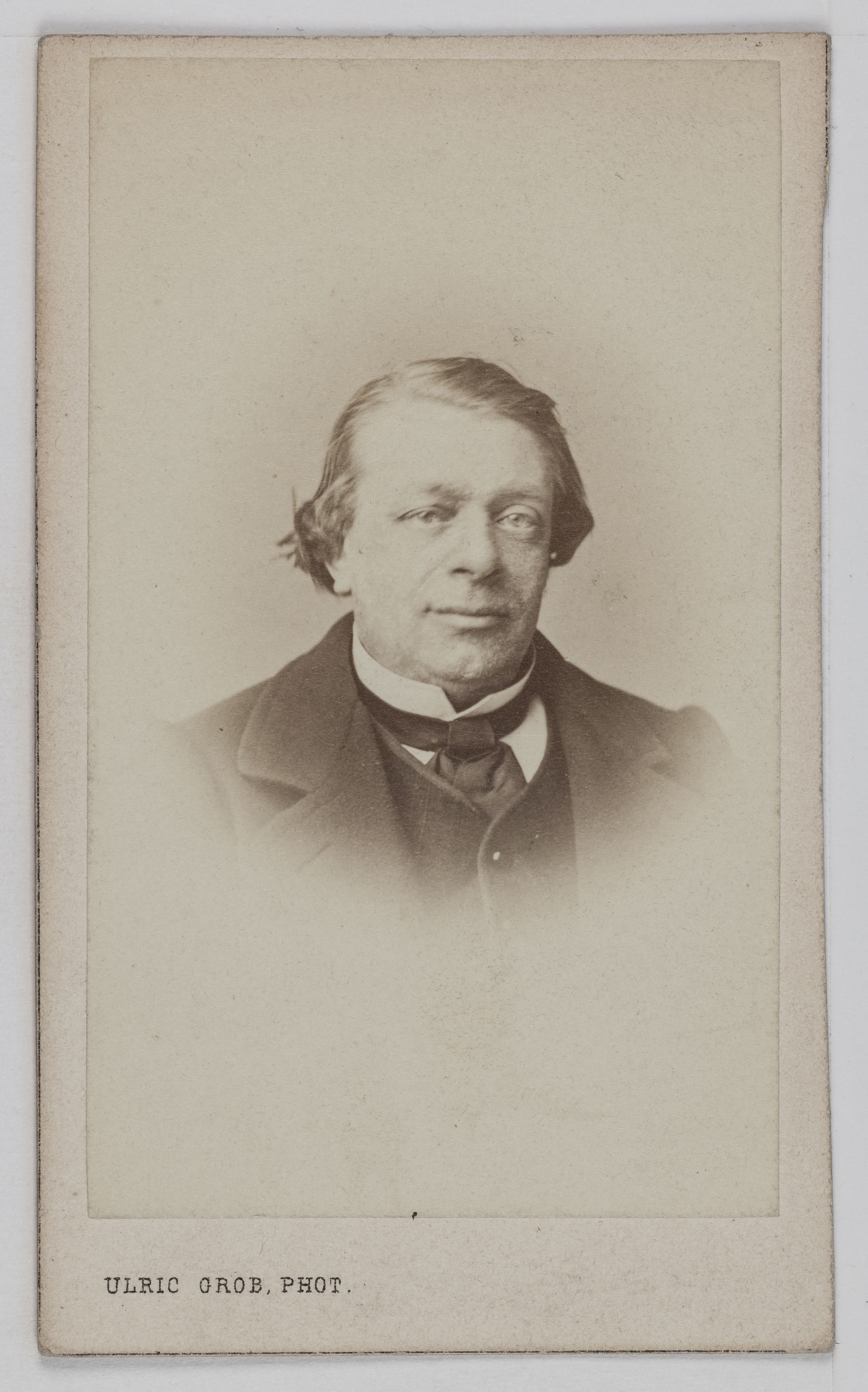 Ulric Grob, Portrait d'Ernest Vavasseur, souffleur et acteur au Théâtre des Folies Dramatiques.