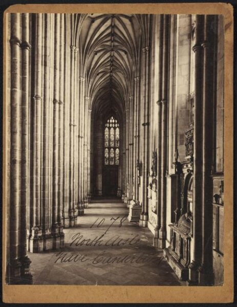 Francis Frith, North Aisle.  Nave Canterbury