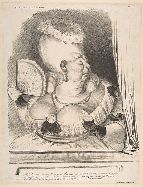 Honoré Daumier, Mlle. Etienne-Joconde-Cunégonde-Bécassin de Constitutionnel...