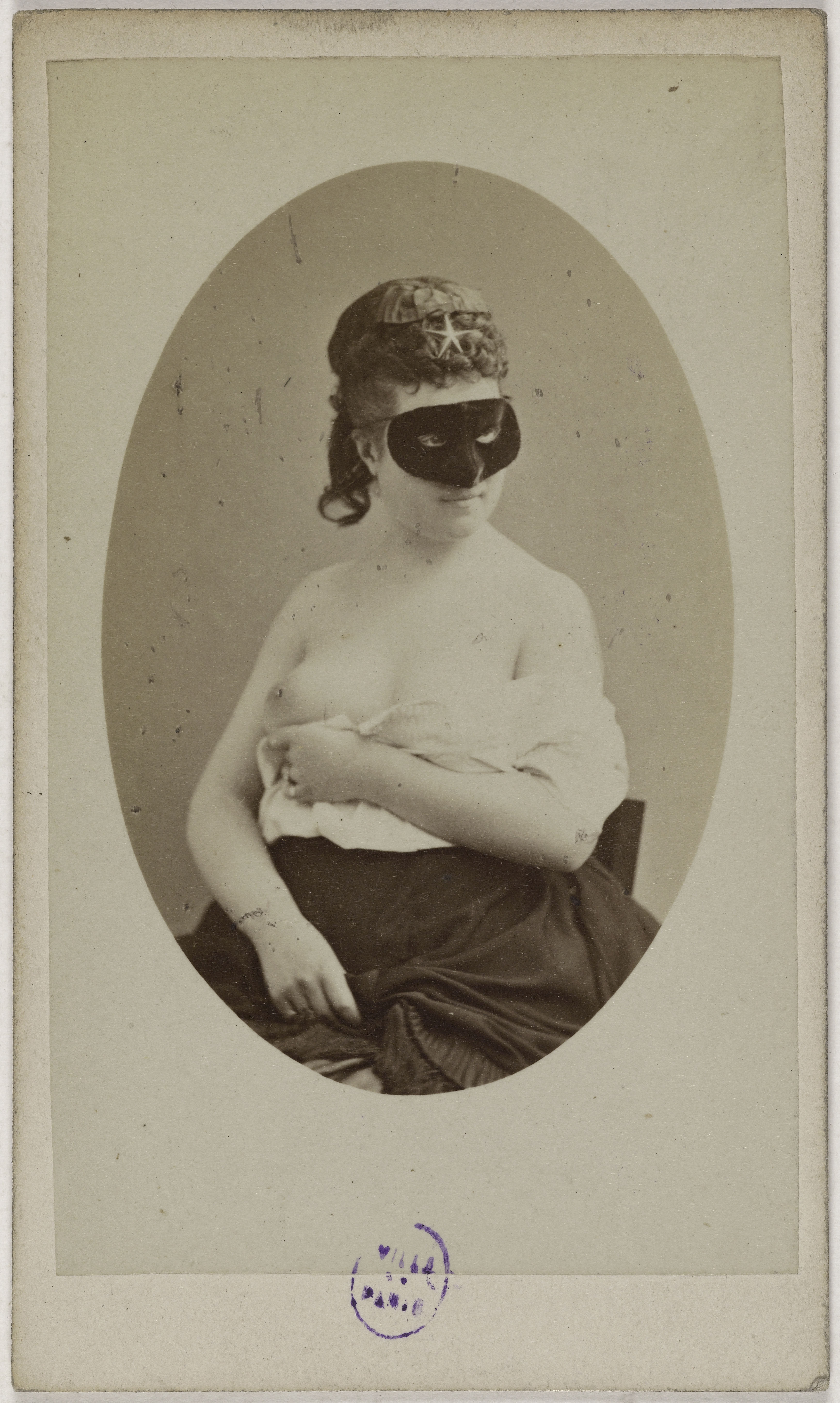 Anonyme, Portrait de Juliette Darcourt (ou d'Harcourt) (1860-1920), (actrice)
