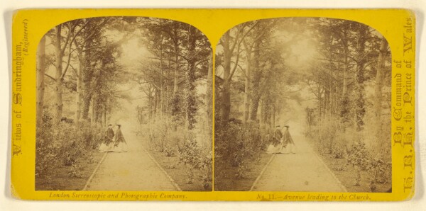 London Stereoscopic and Photographic Company, Avenue leading to the Church. [Sandringham, England]