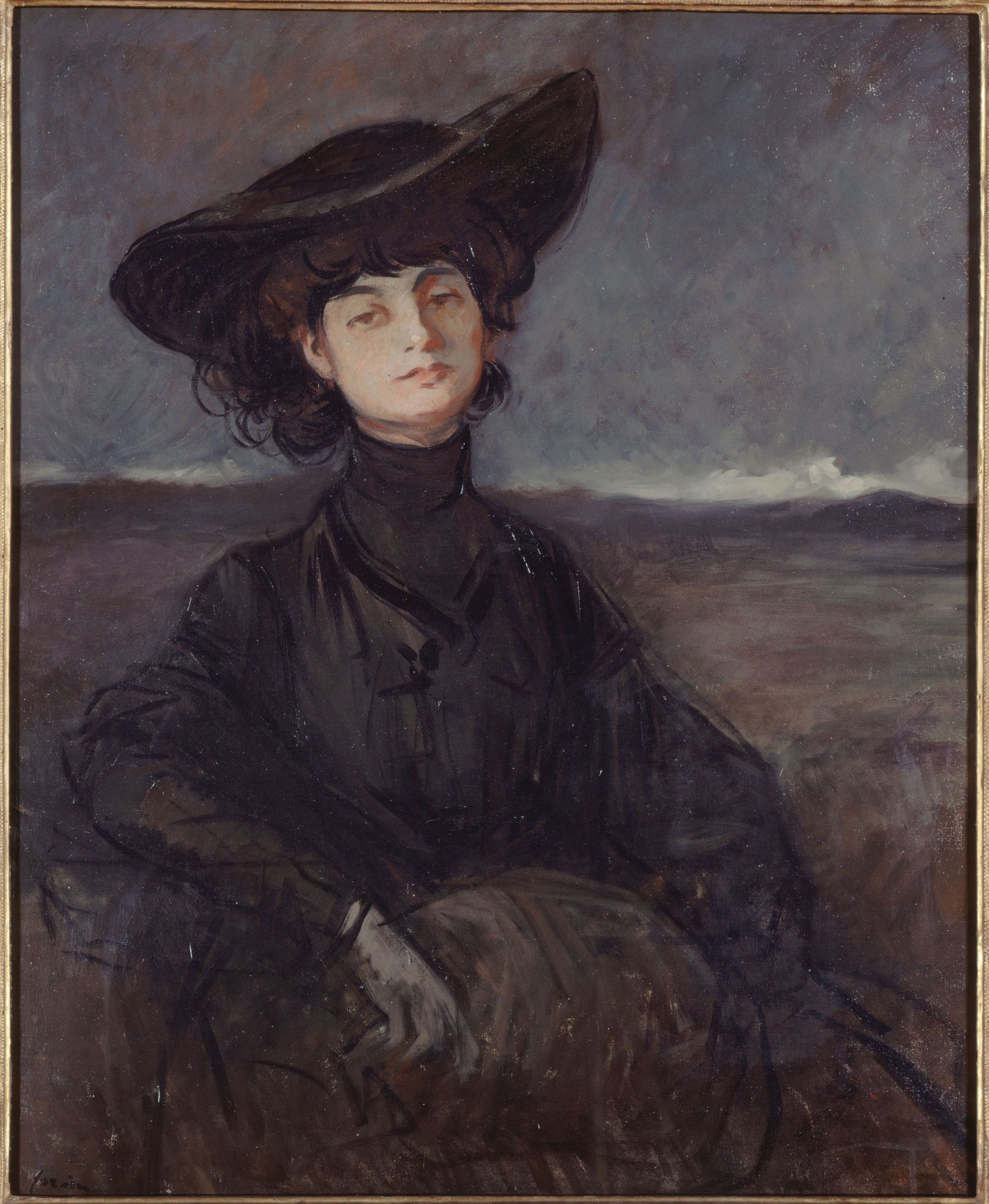 Jean-Louis Forain, Portrait de la comtesse Anna de Noailles, née Brancovan (1876-1933), poétesse