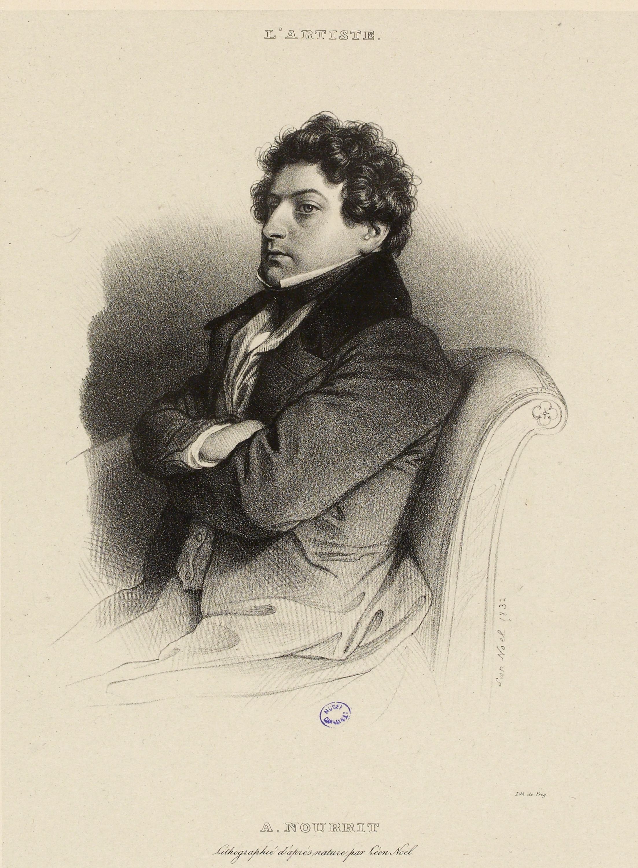 Alphonse Léon Noel, Portrait de A. Nourrit.