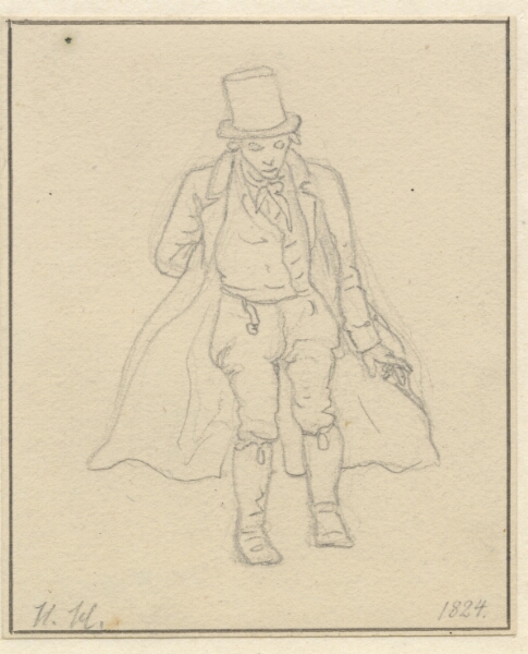 C.W. Eckersberg, Portrætmaler Hans Hansen, hel figur