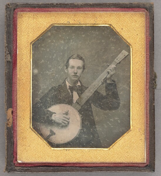 Unknown, [Portrait of Young Man with Banjo]
