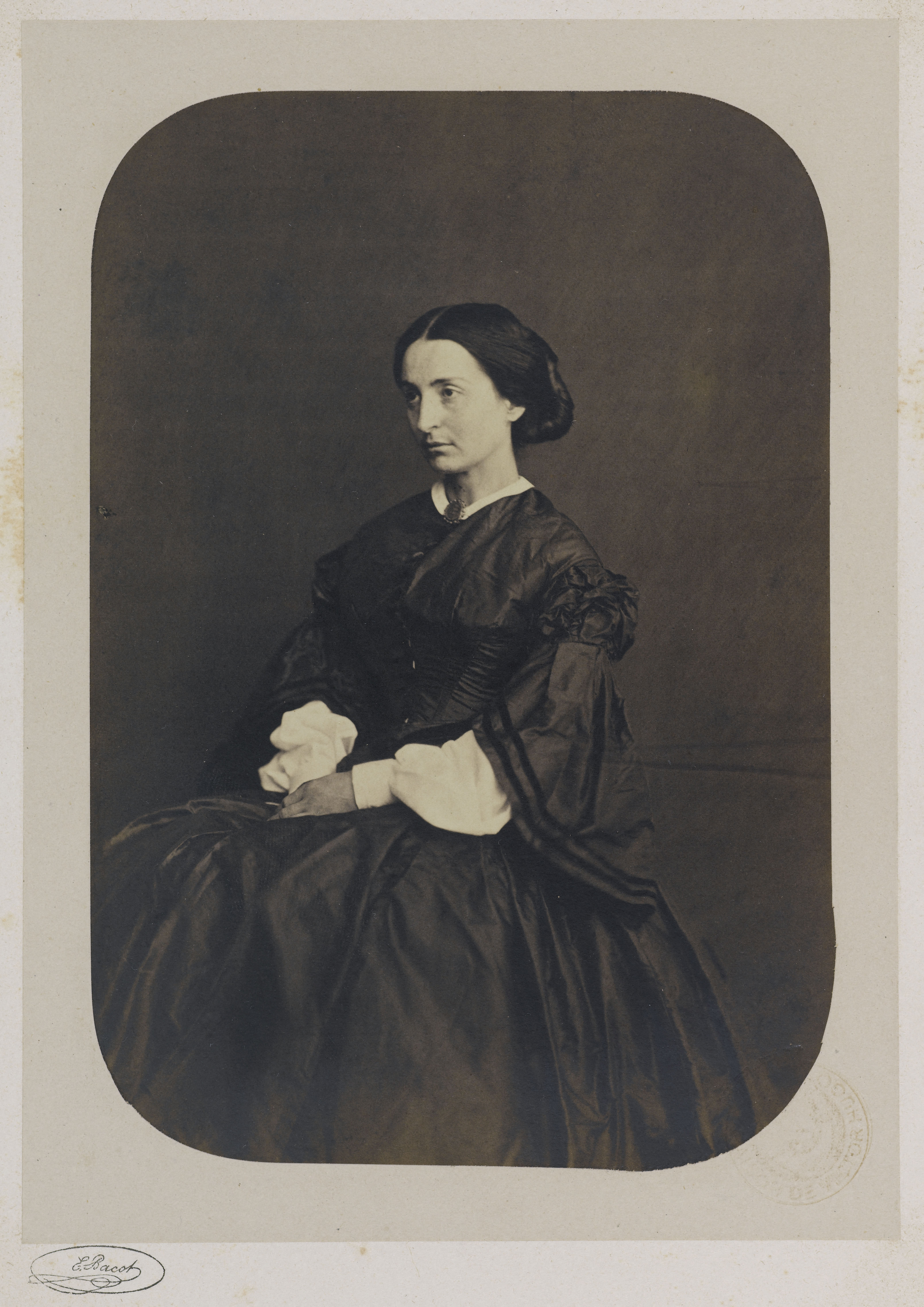 Edmond Bacot, Melle Adèle Hugo à Guernesey