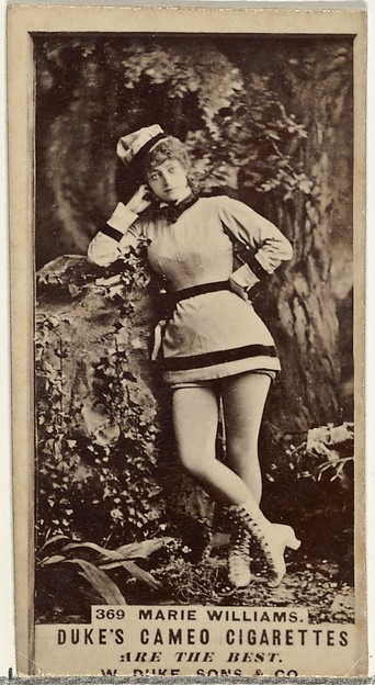 W. Duke, Sons & Co., Card Number 369, Marie Williams, from the Actors and Actresses series (N145-5) issued by Duke Sons & Co. to promote Cameo Cigarettes