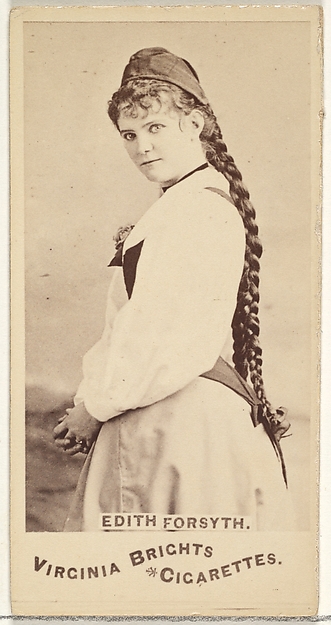 Allen & Ginter, Edith Forsyth, from the Actors and Actresses series (N45, Type 1) for Virginia Brights Cigarettes
