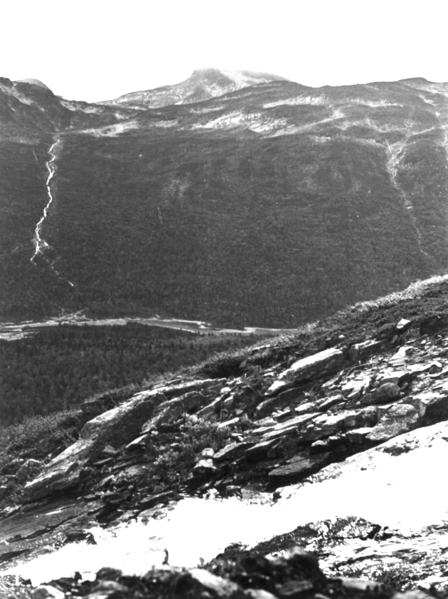Anna Grostøl, Skjåk, Oppland 1941. Oversiktsbilde fra Sota.