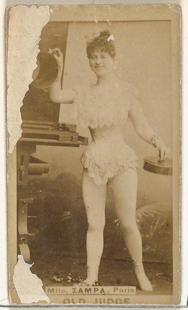 Goodwin & Company, Mlle. Zampa, Paris, from the Actors and Actresses series (N171) for Old Judge Cigarettes