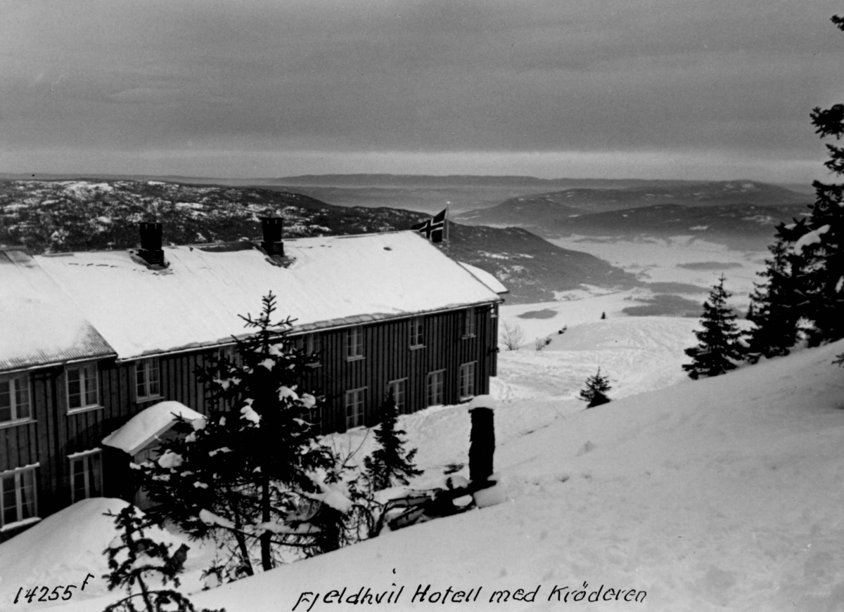 Anders Beer Wilse, Fjellhvil Hotell, vinter, sno.