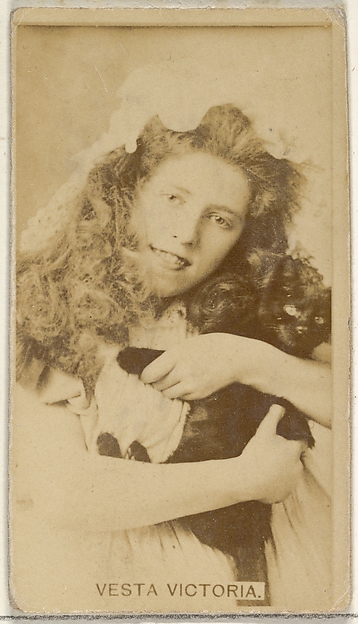 Allen & Ginter, Vesta Victoria, from the Actors and Actresses series (N45, Type 8) for Virginia Brights Cigarettes