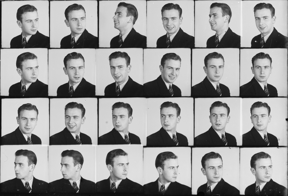 Skötsner-Edhlund, Ateljéporträtt - man, Östhammar, Uppland