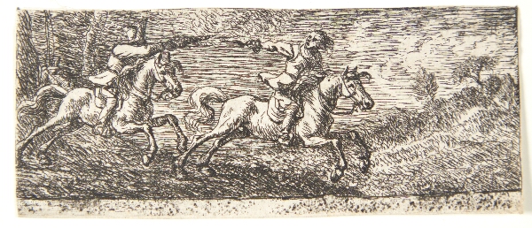 Pieter van Laer, To kæmpende ryttere
