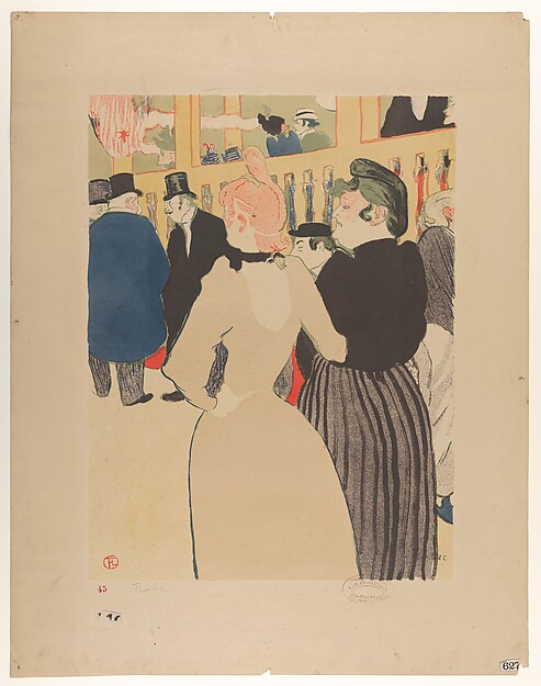 Henri de Toulouse-Lautrec, At the Moulin Rouge: La Goulue and Her Sister