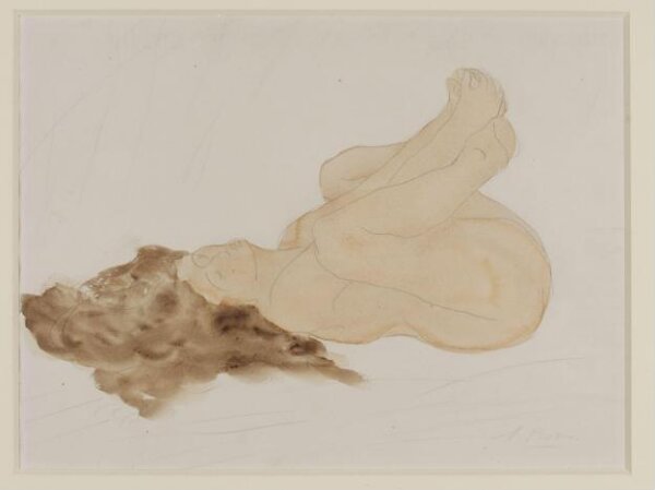 Auguste Rodin, Study of a nude female figure