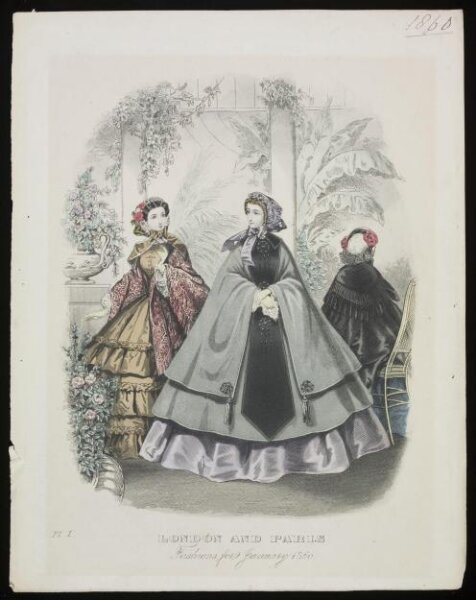 Unknown, London and Paris Fashions for January 1860