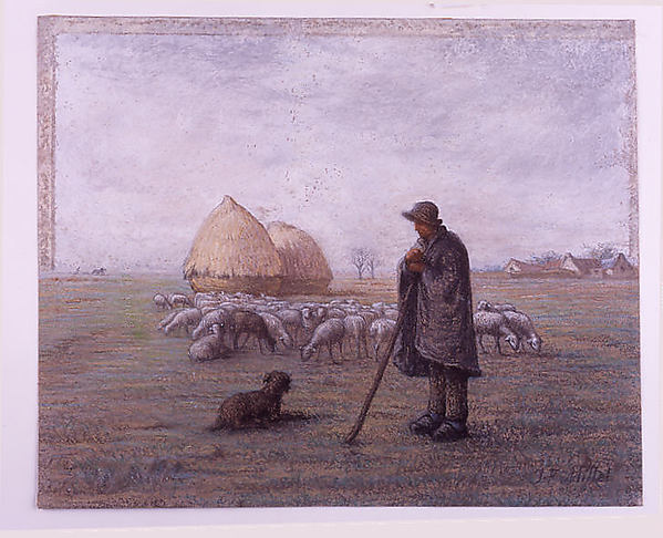Jean-François Millet, Shepherd and His Flock