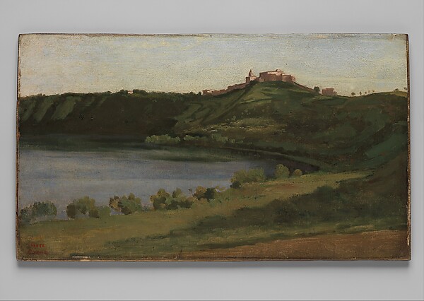 Camille Corot, Lake Albano and Castel Gandolfo