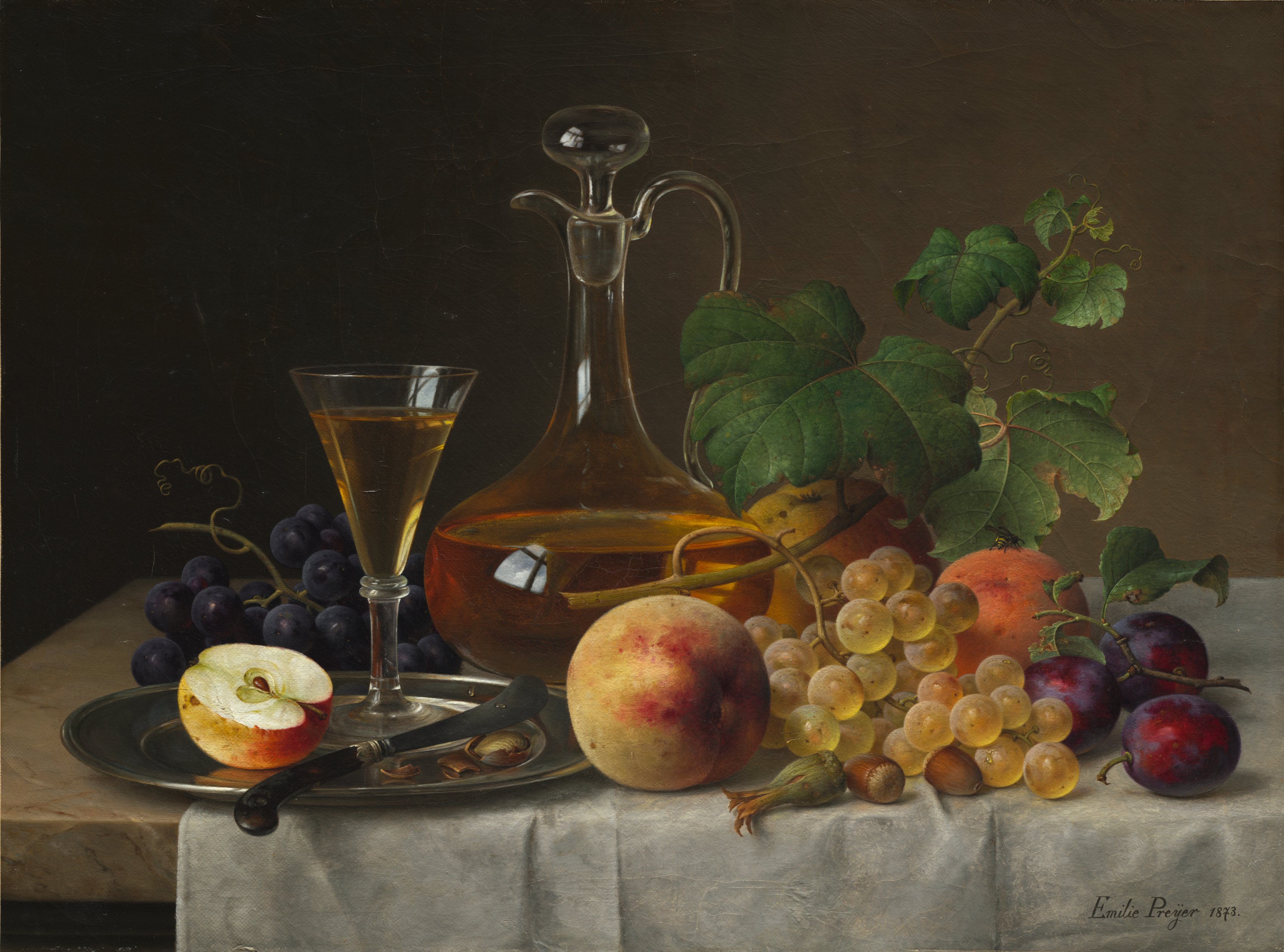 Emilie Preyer, Still Life with Fruit