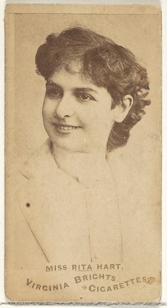Allen & Ginter, Miss Rita Hart, from the Actors and Actresses series (N45, Type 1) for Virginia Brights Cigarettes