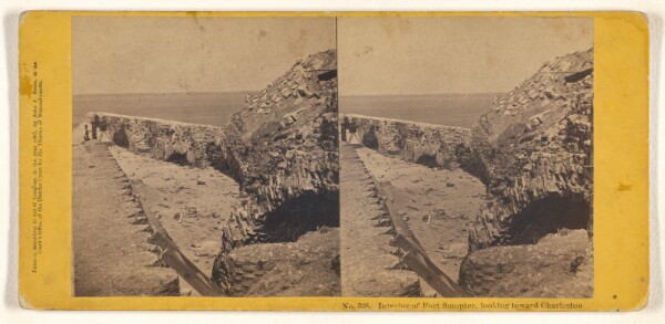 John P. Soule, Interior of Fort Sumpter, looking toward Charleston [Charleston, South Carolina]