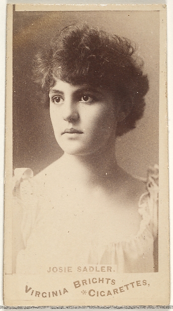Allen & Ginter, Josie Sadler, from the Actors and Actresses series (N45, Type 1) for Virginia Brights Cigarettes