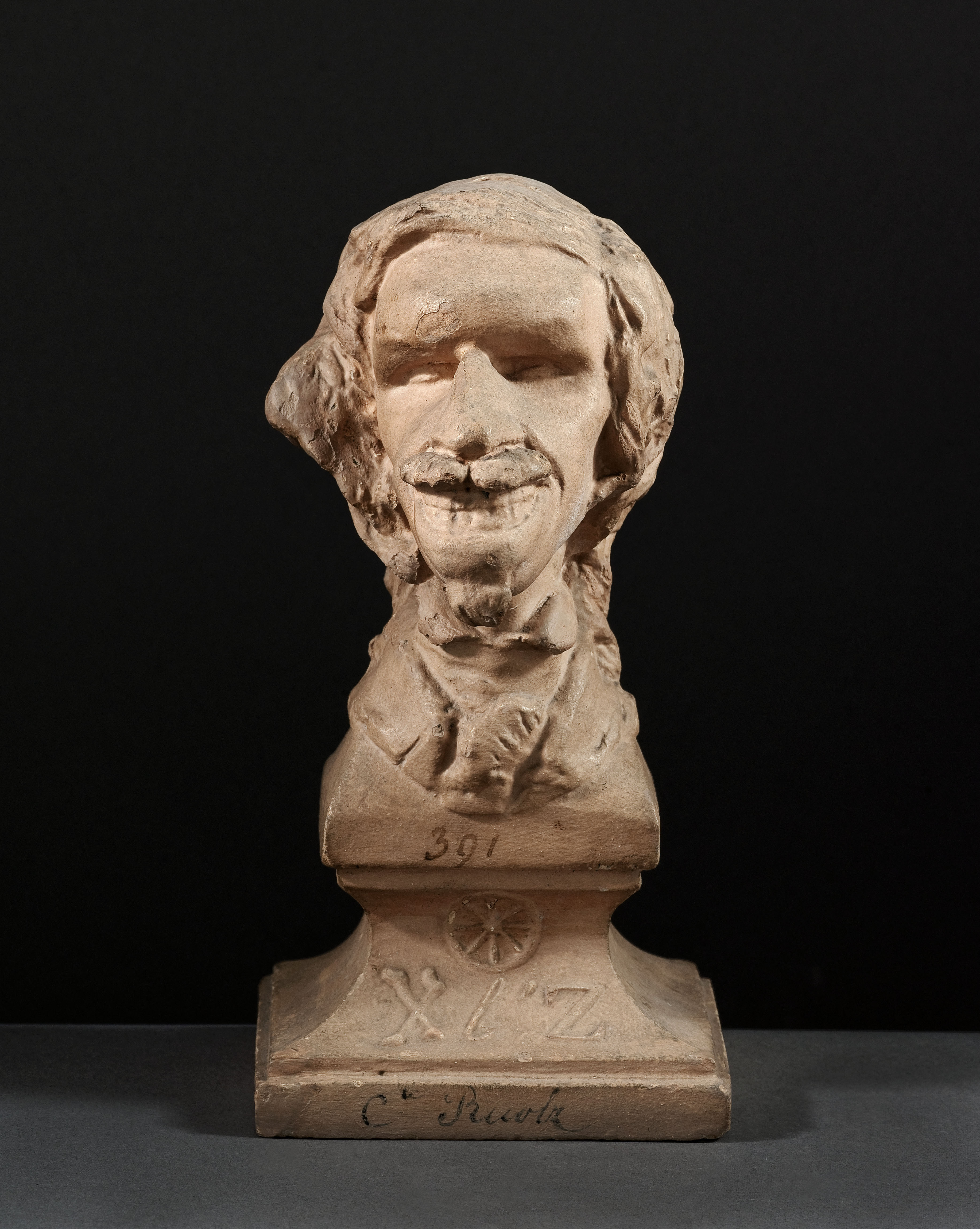 Jean Pierre Dantan, Portrait-charge d'Henri-Catherine-Camille, comte de Ruolz-Montchal (1808-1887), compositeur et chimiste
