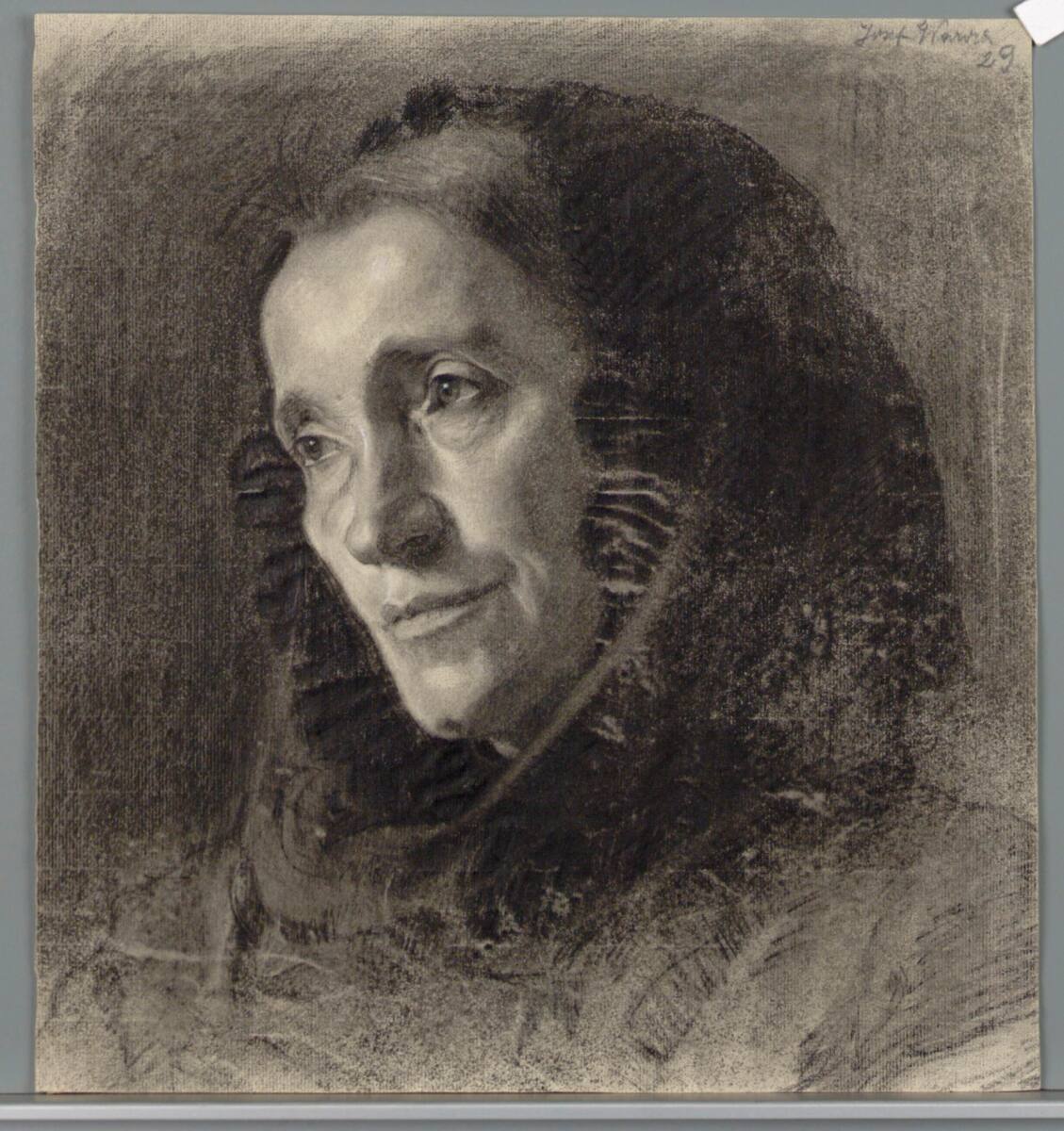 JosefWawra, Alte Frau mit Kopftuch