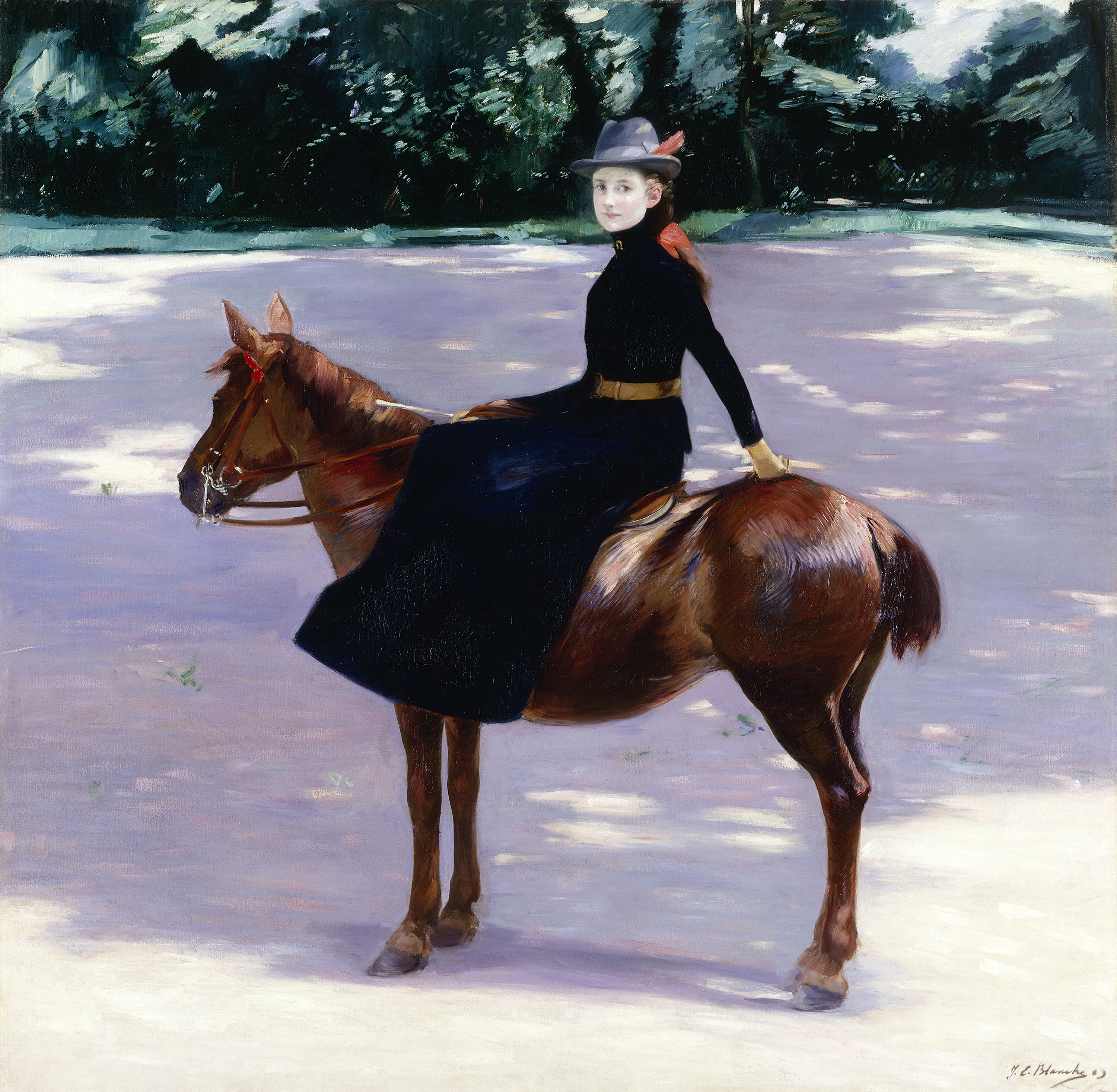 Jacques-Émile Blanche, Mademoiselle Meuriot sur son poney